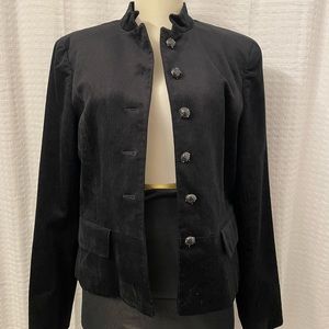 INC International Concepts Black Corduroy Jacket Like New Condition Size M